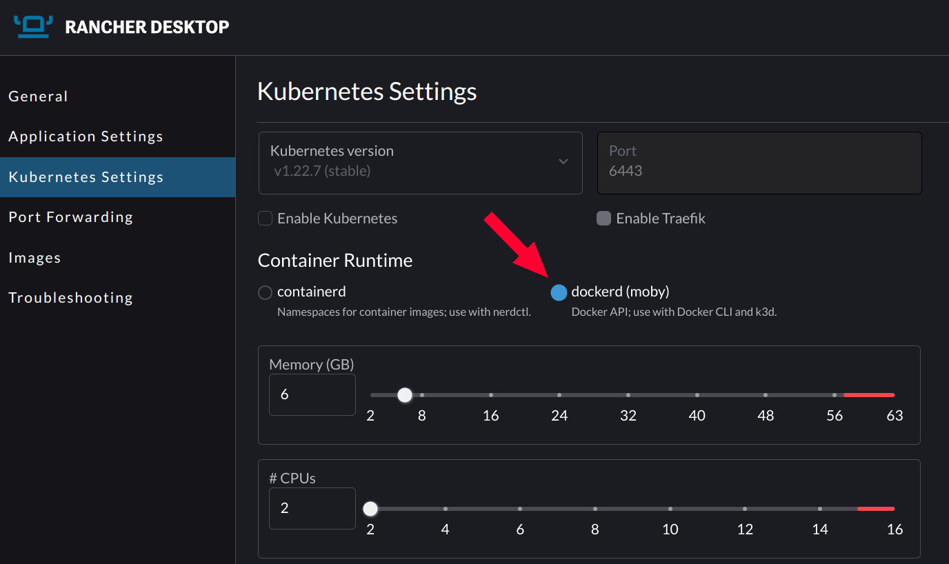 rancher desktop docker